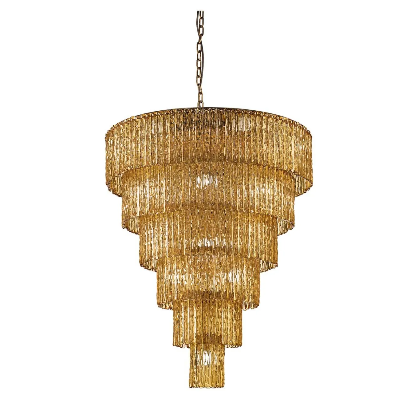 Cascade Amber 19-Light Chandelier