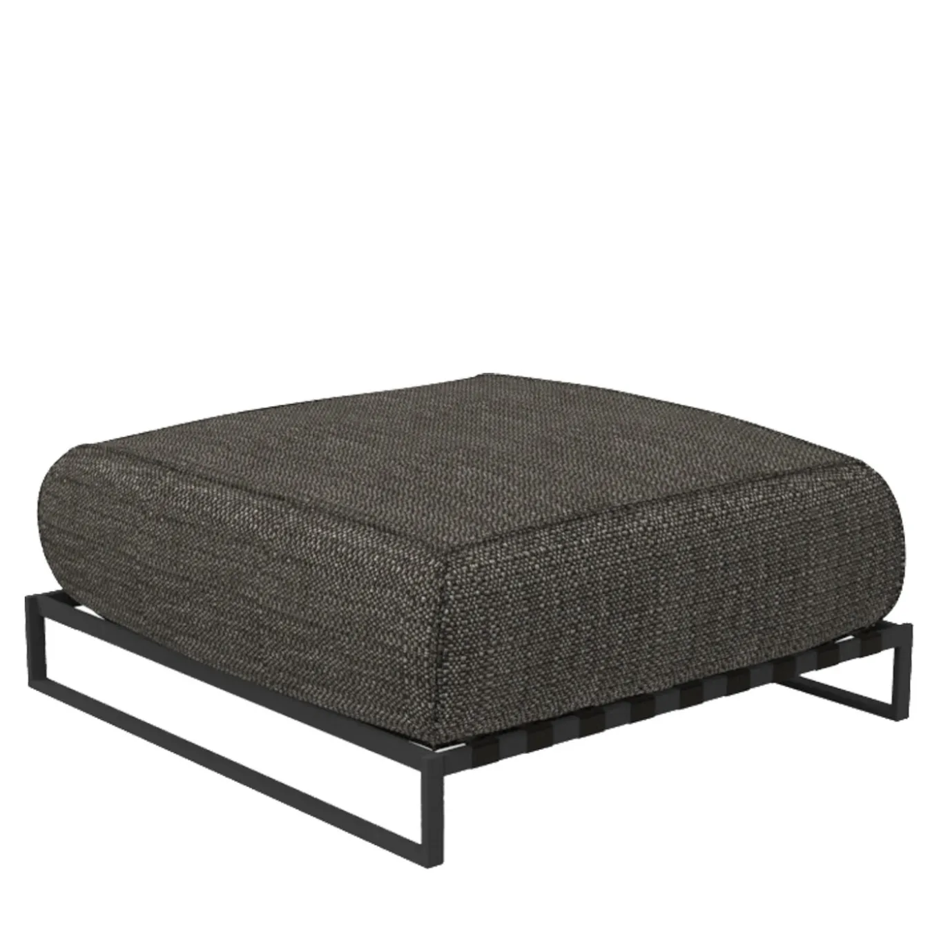 Casilda Outdoor Pouf Dark Gray