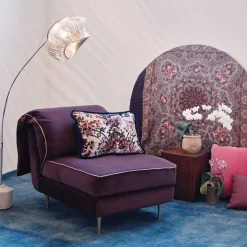 Casquet Mini in Deep Purple Velvet Daybed