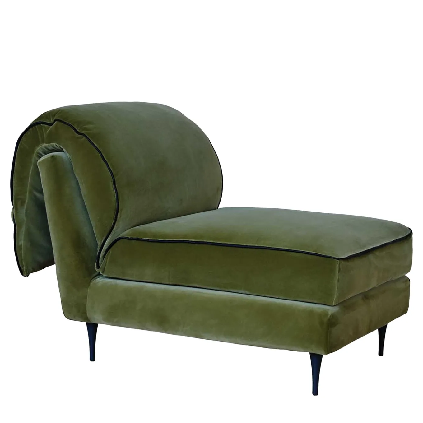 Casquet Mini in Olive Green Velvet Daybed