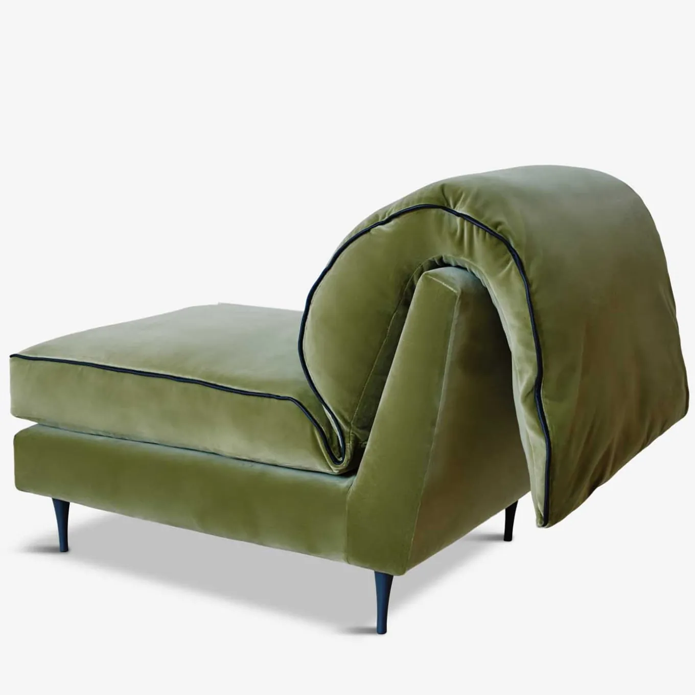 Casquet Mini in Olive Green Velvet Daybed