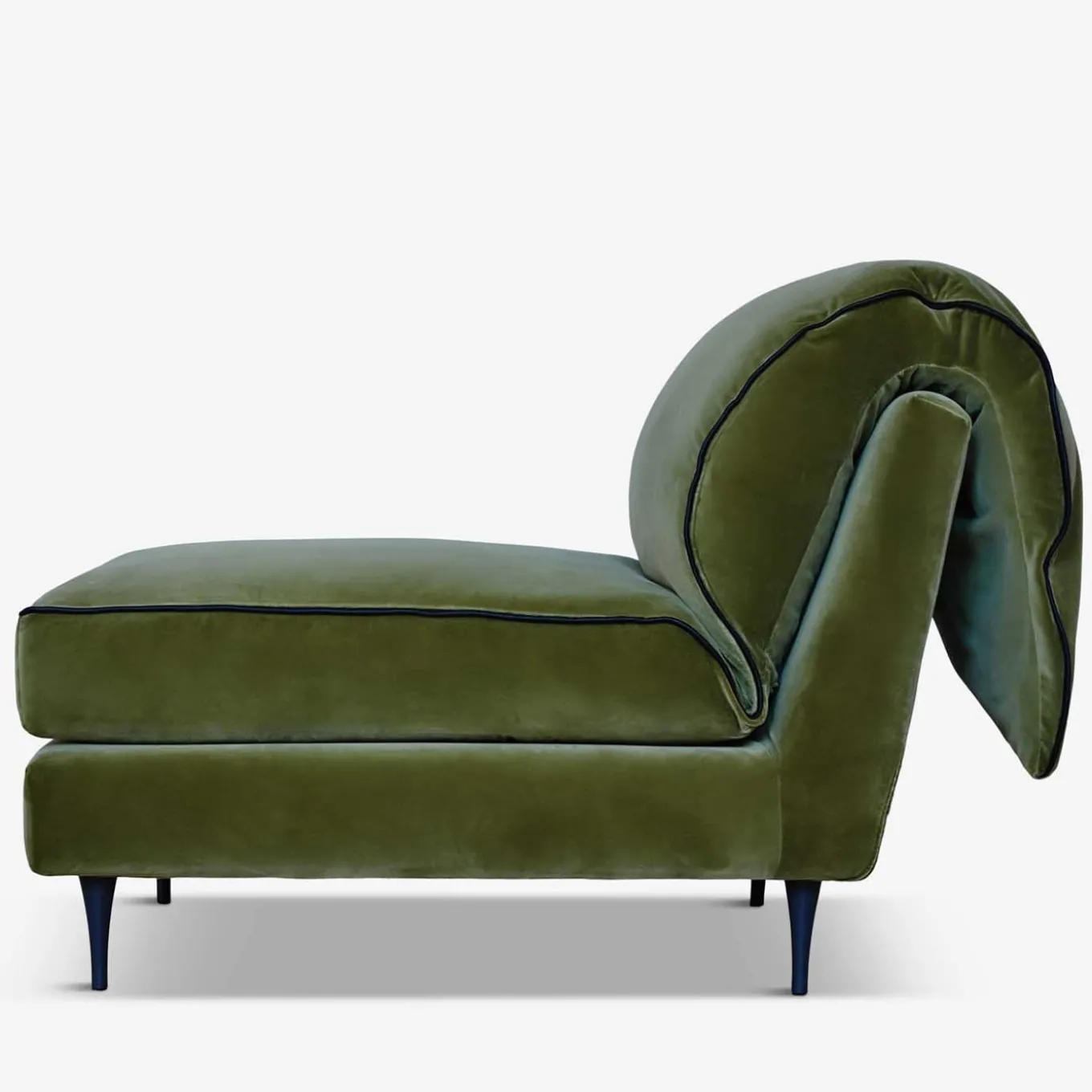 Casquet Mini in Olive Green Velvet Daybed
