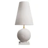 Cassola white sand ceramic table lamp