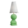 Cassola+Cassola Pear Green With Fringe Lampshade Table Lamp