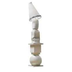 Cassola+Marostica+Brenta+Breganze white ceramic with lampshade floor lamp