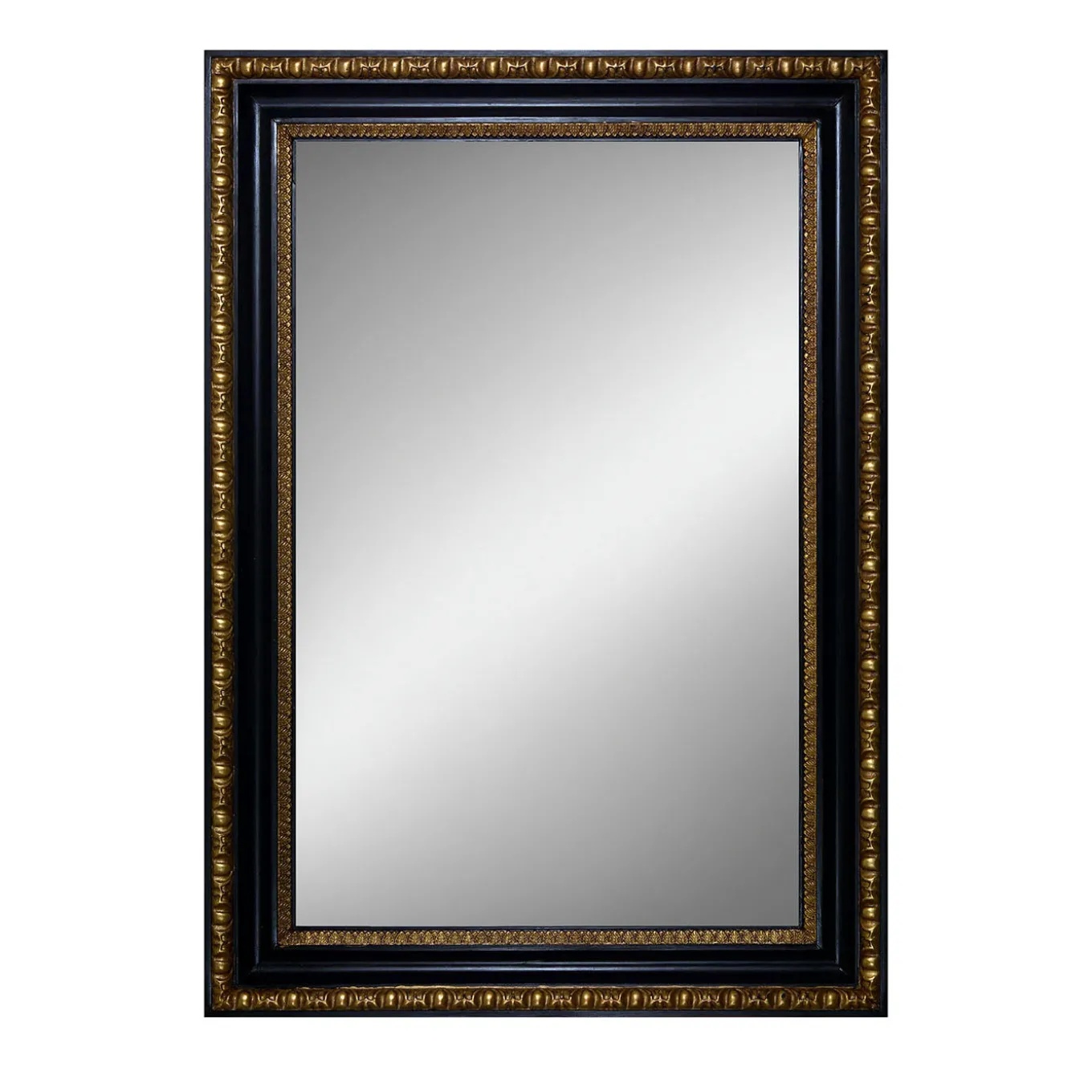 Cassonetto Impero Ebony and Gold Wall Mirror