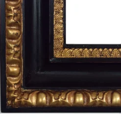 Cassonetto Impero Ebony and Gold Wall Mirror
