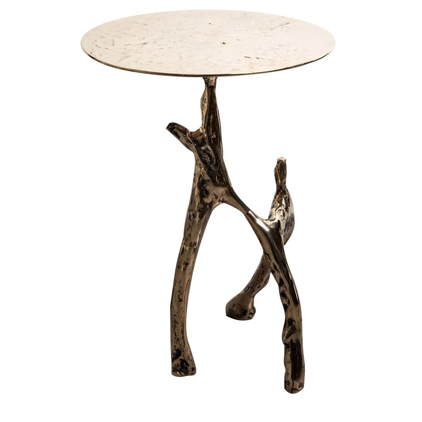 Cast Bronze Scultura Side Table