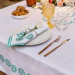 Castello Svevo Green Square Tablecloth