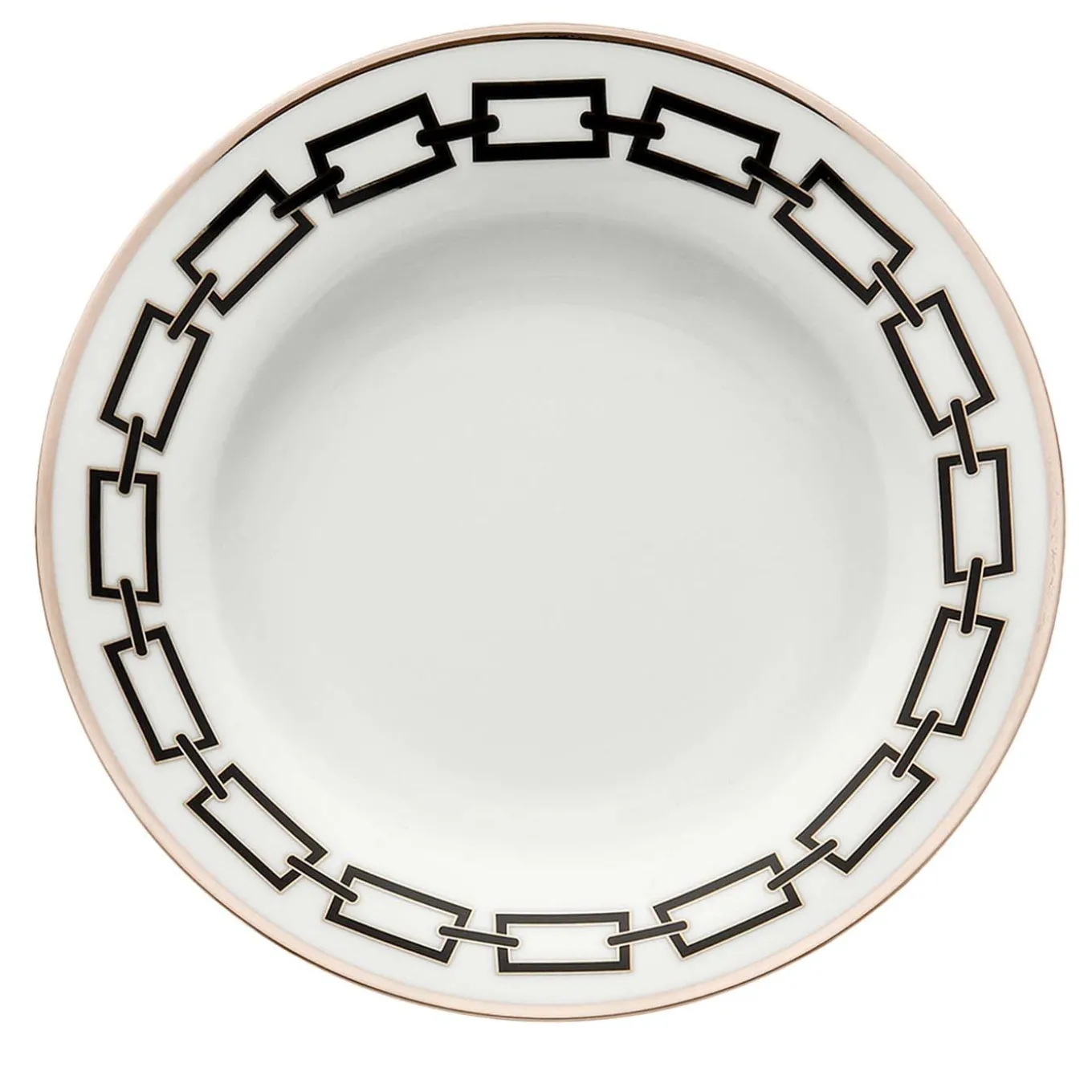 Catene Nero Set of 6 Soup Plates by Gio Ponti