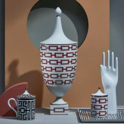 Catene Scarlatto Candle with Lid by Gio Ponti