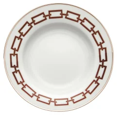 Catene Scarlatto Set of 6 Soup Plates by Gio Ponti