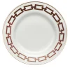 Catene Scarlatto Set of 6 Dessert Plates by Gio Ponti