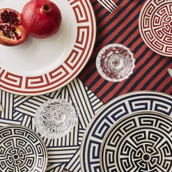 Catene Scarlatto Set of 6 Dessert Plates by Gio Ponti