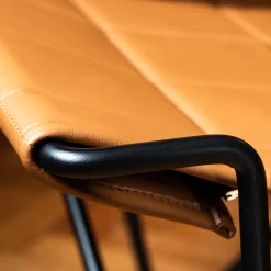 Caterina Brown Leather Lounge Chair