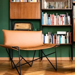 Caterina Brown Leather Lounge Chair