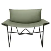 Caterina Green Leather Lounge Chair