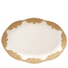 Caterina Large Oval White & Gold Serving Plate