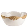 Caterina Medium White & Gold Bowl