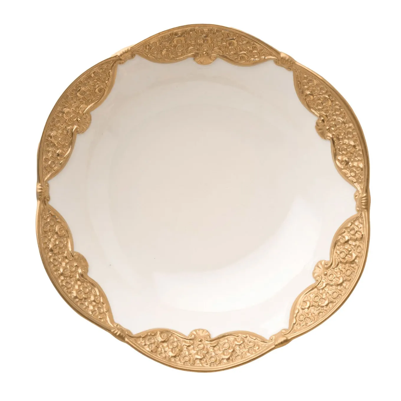 Caterina Set of 2 White & Gold Bowls