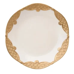 Caterina Set of 2 White & Gold Soup Plates