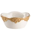 Caterina Small White & Gold Bowl