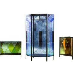 Cathedral Blue Cabinet