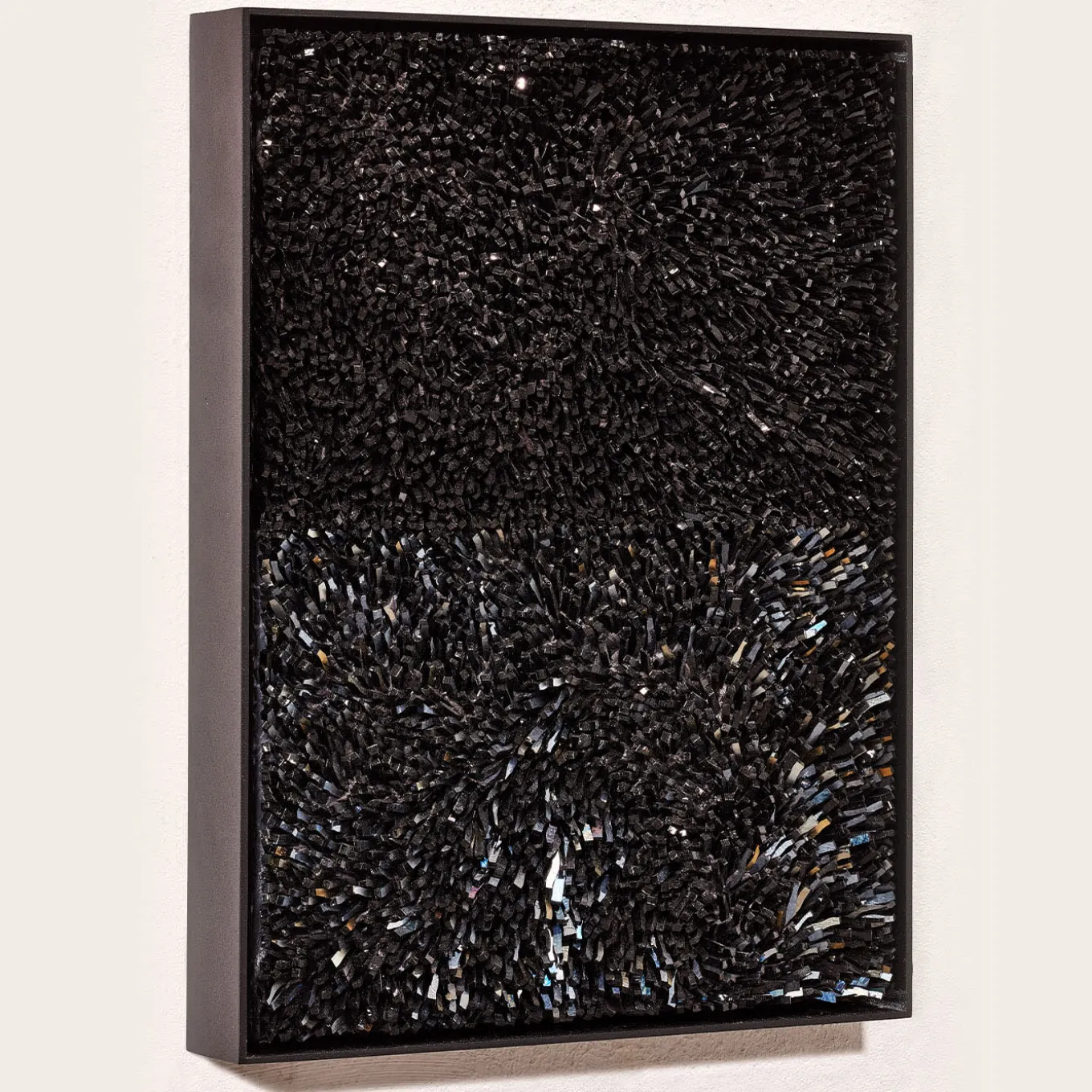 Cattedrale n112 Black Glass Decorative Panel