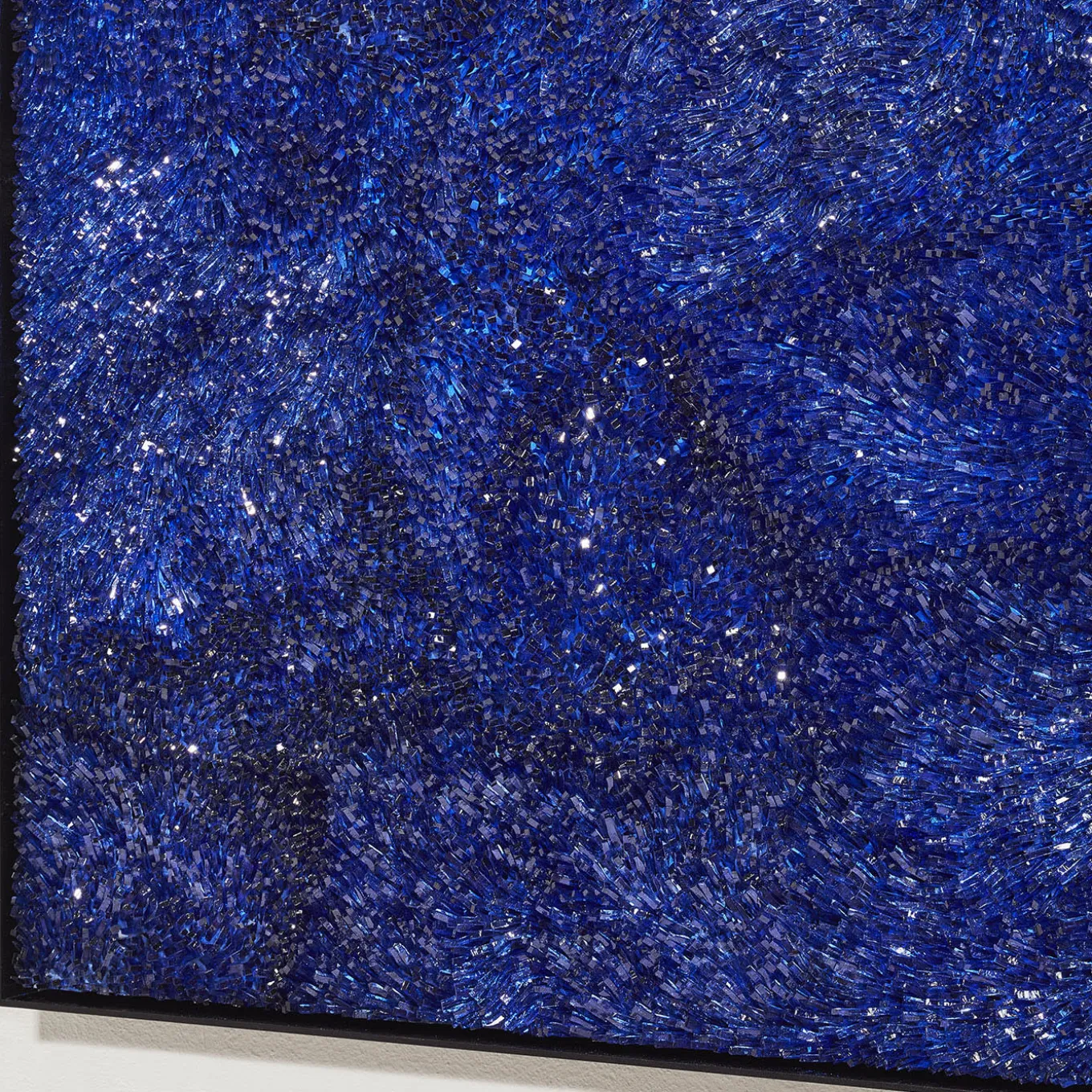 Cattedrale n125 Blue Glass Decorative Panel