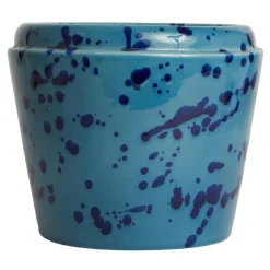 Celeste and Blue Ceramic Cachepot Vase