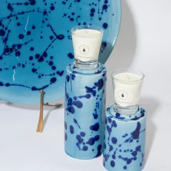 Celeste and Blue Totem with Scented Candle Fragrance Agrumeto
