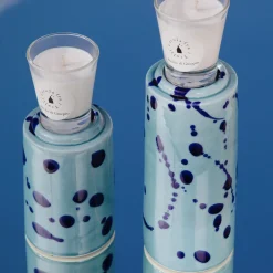 Celeste and Blue Totem with Scented Candle Fragrance Agrumeto