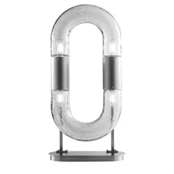 Chain Nickel Table Lamp