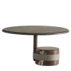 Champignon Small Side Table with Lepanto Red Marble Base