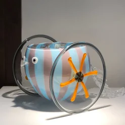 Chariot Venetian Glass Sculpture by Eliana Gerotto