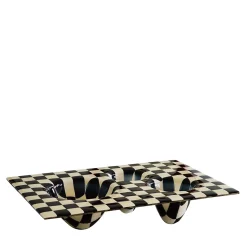 Checker Black-And-White Centerpiece