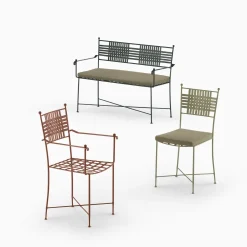 Checkmate Cushioned Wrought Iron Tundra Chair