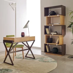 Cherry Wood Desk with Two Drawers