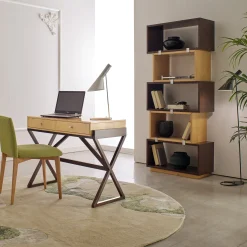 Cherry Wood Desk with Two Drawers