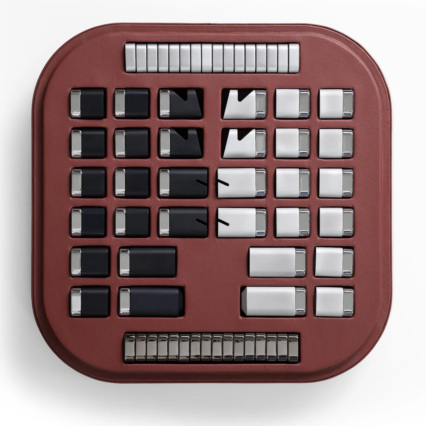 Chess and Checkers Leather Game Set