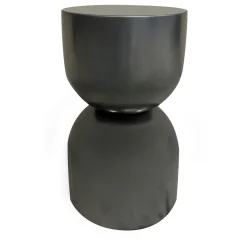 Chess Silver-Finished Wooden Stool