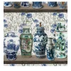 Chinoiserie with Ming Vases Wallpaper