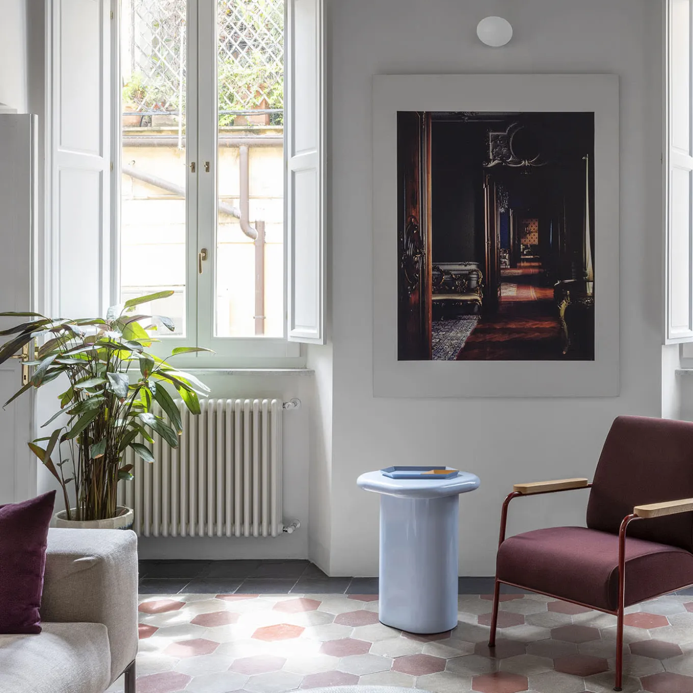 Chiodino Light Blue Side Table