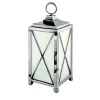Chrome Outdoor Lantern With Cross Decorations
