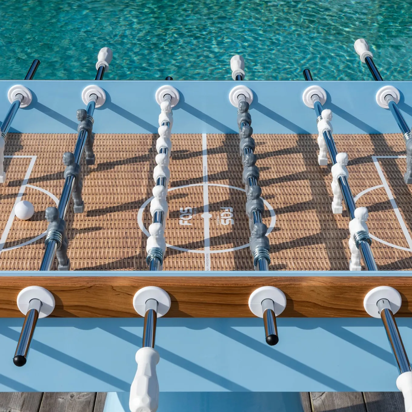 Ciclope Foosball Table Capri Sky Blue by Basaglia + Rota Nodari