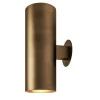 Cilindro Sunshine d150 Light Bronzed Brass Wall Lamp by Marco Pollice