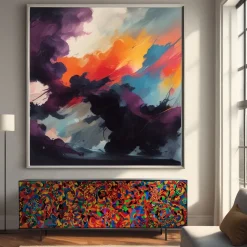 Cinema Unique Painted Sideboard with Led Lighting