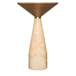 Cino Small Yellow Marble Table