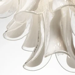 Circle and Glass Single Chandelier
