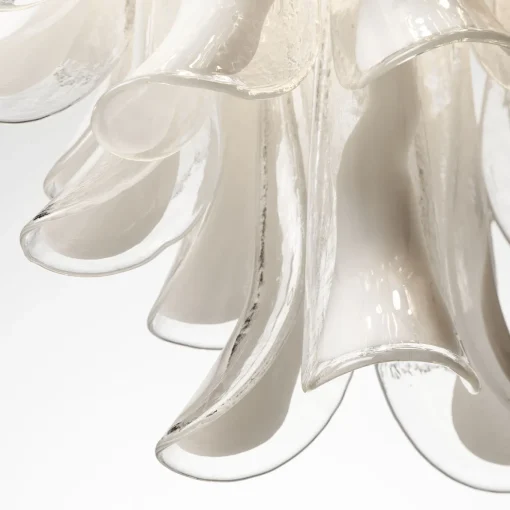 Circle and Glass Single Chandelier